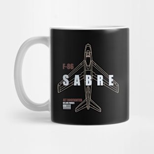 F-86 Sabre (Small logo) Mug